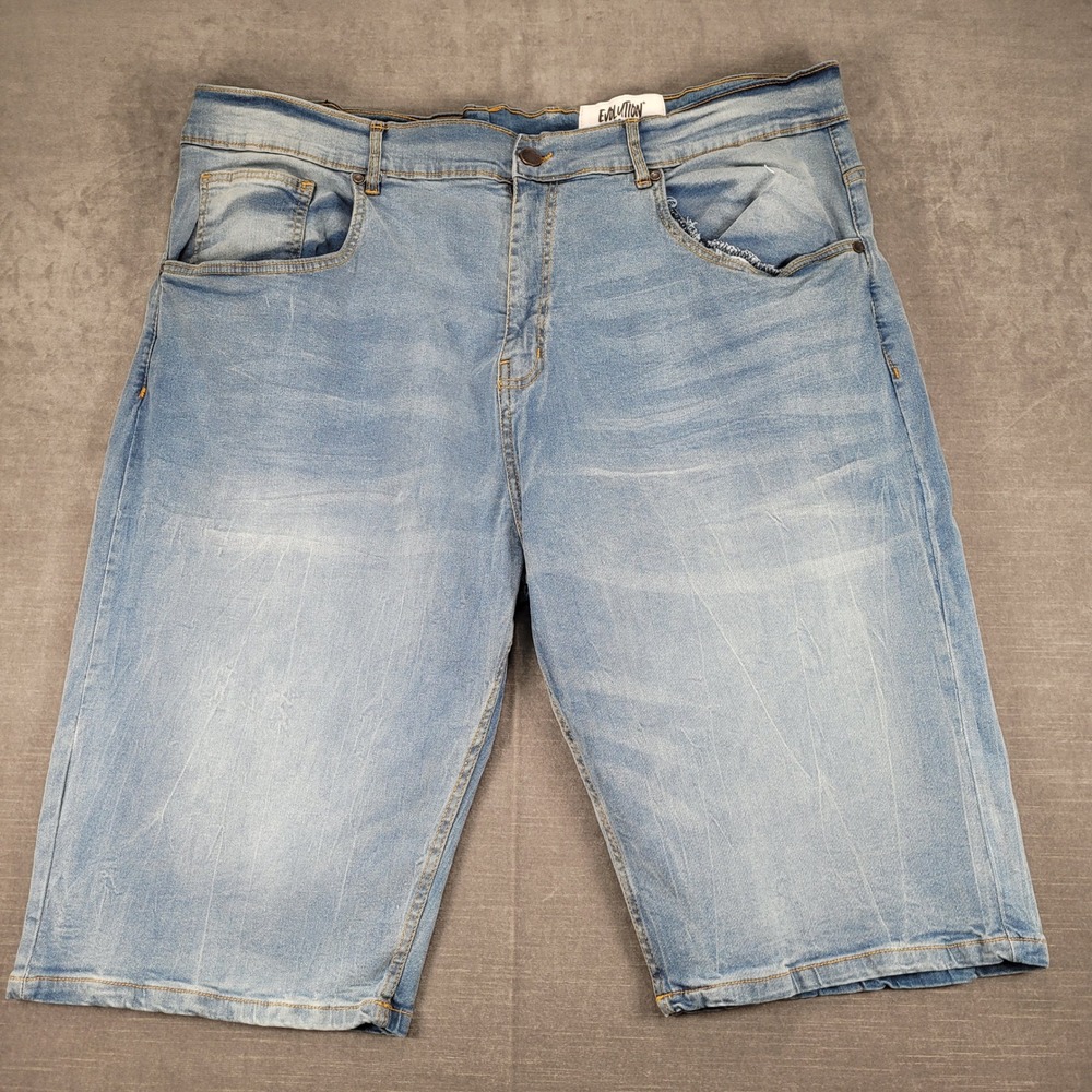 Evolution‎ In Design Slim Fit Jean Shorts Hip Hop Big & Tall Denim 48W